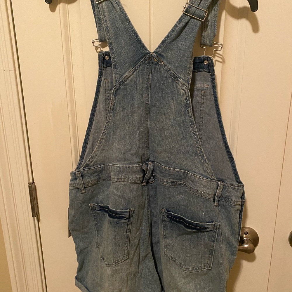 No Boundaries Women's Denim Overalls -Size XL - Picture 2 of 4